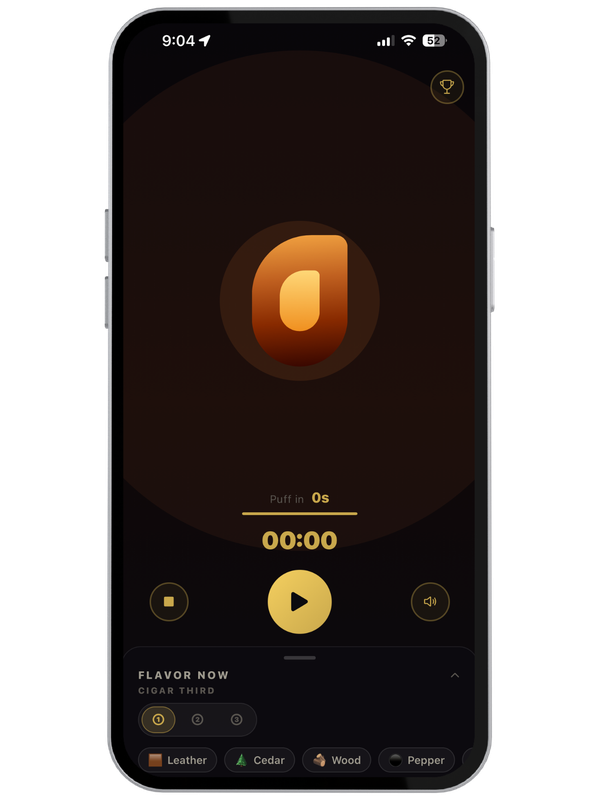 Cigario app screen