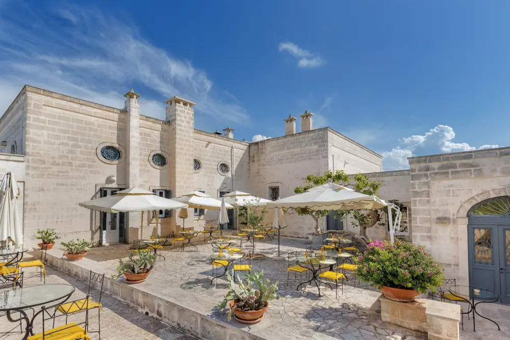 Masseria San Domenico, Venkovní posezení