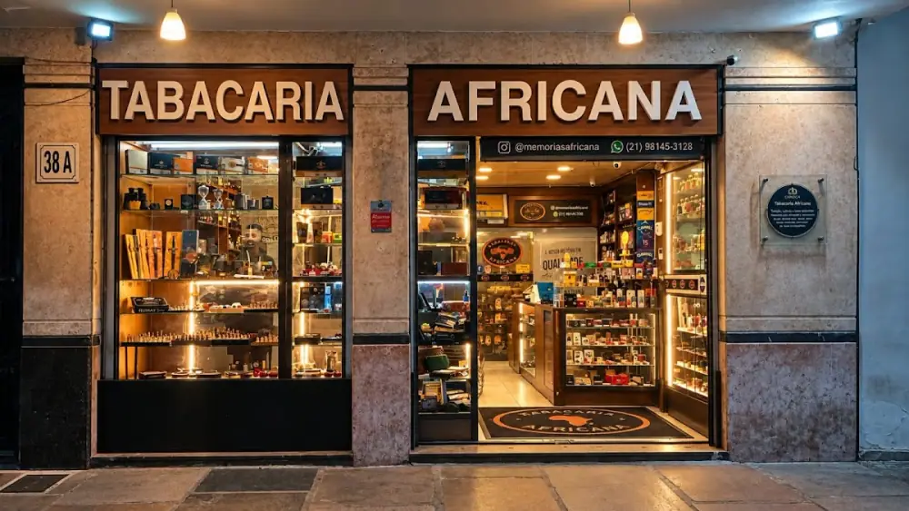 Tabacaria Africana, Obchod s posezením
